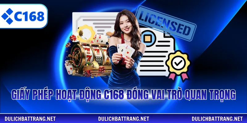 Giấy phép hoạt động C168 đóng vai trò quan trọng
