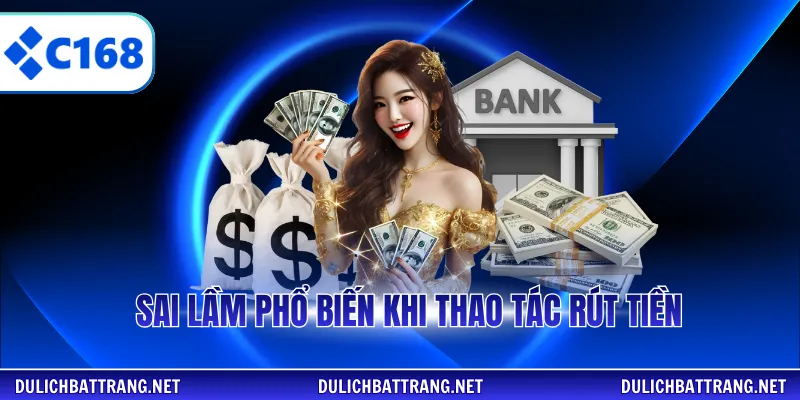 Sai lầm phổ biến khi thao tác rút tiền
